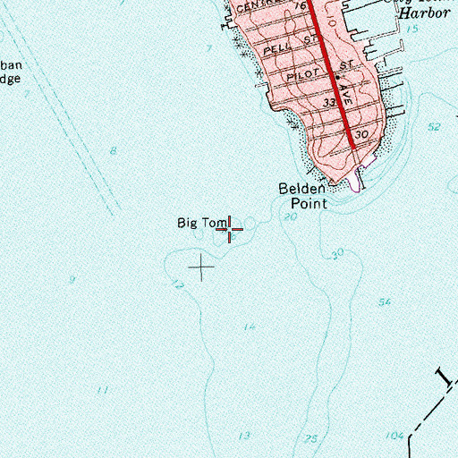 Topographic Map of Big Tom, NY