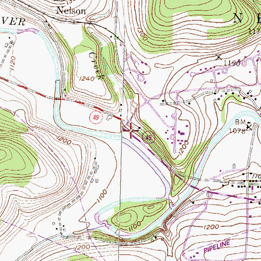 Topographic Map of Bill Hess Creek, PA