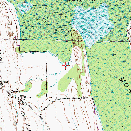 Topographic Map of Black Brook, NY
