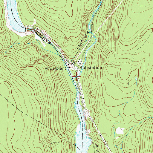 Topographic Map of Black Brook, NY