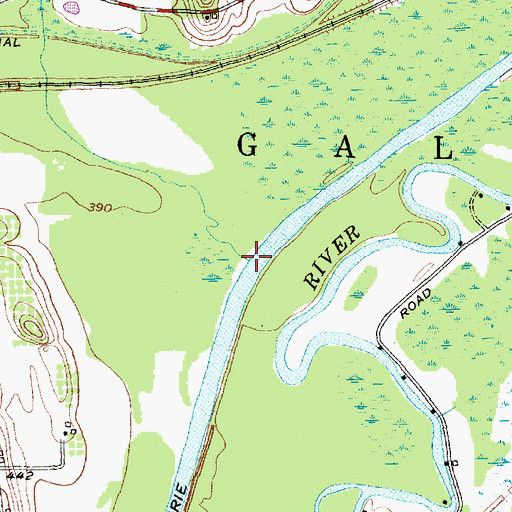 Topographic Map of Black Brook, NY