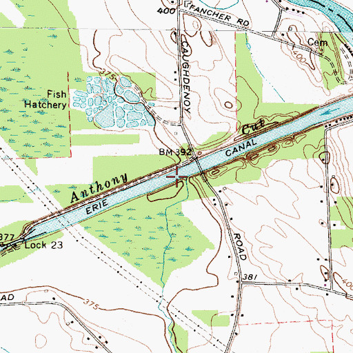 Topographic Map of Black Creek, NY