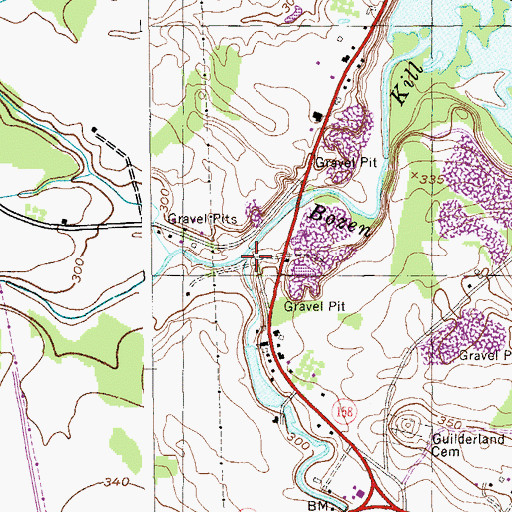 Topographic Map of Black Creek, NY