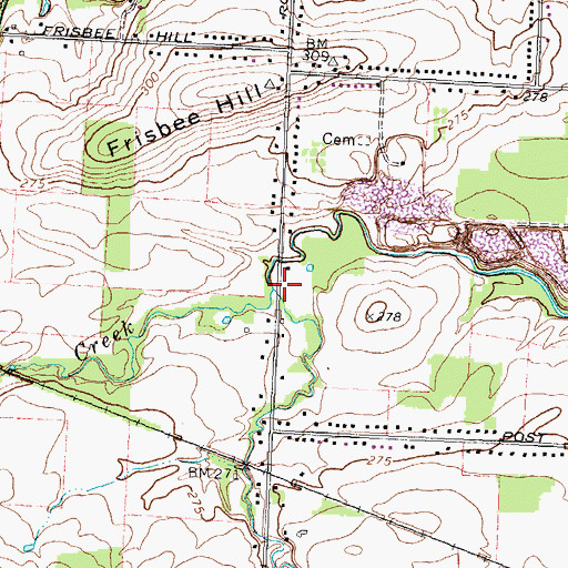 Topographic Map of Black Creek, NY