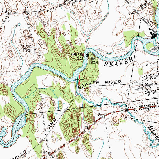 Topographic Map of Black Creek, NY
