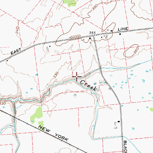 Topographic Map of Black Creek, NY