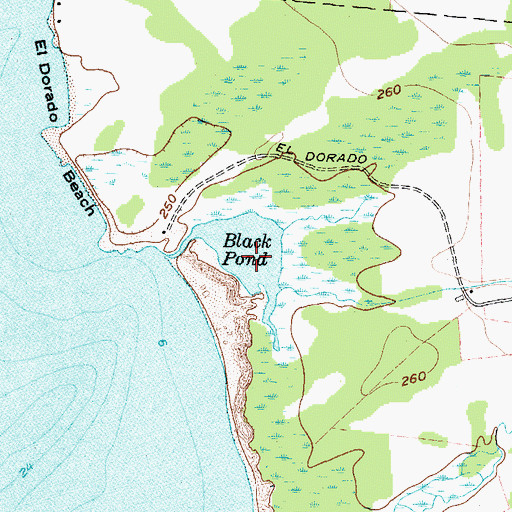 Topographic Map of Black Pond, NY