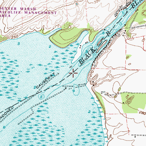 Topographic Map of Black River, NY