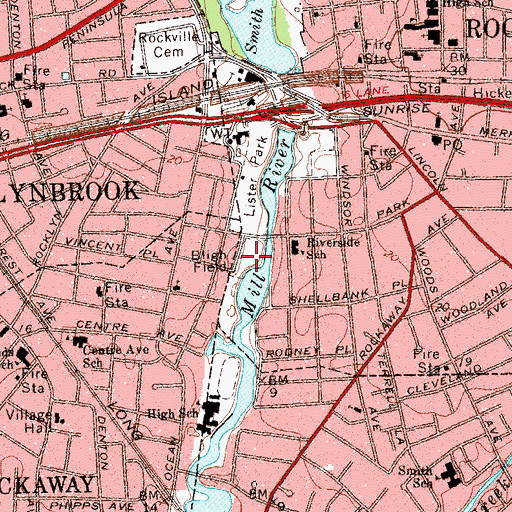 Topographic Map of Bligh Field, NY