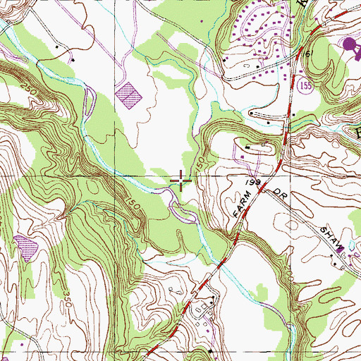 Topographic Map of Blockhouse Creek, NY