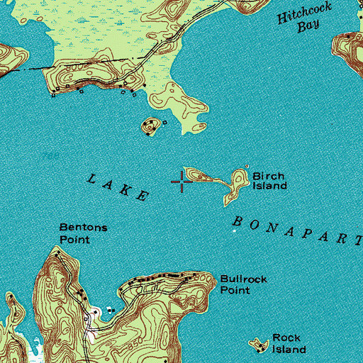Topographic Map of Lake Bonaparte, NY