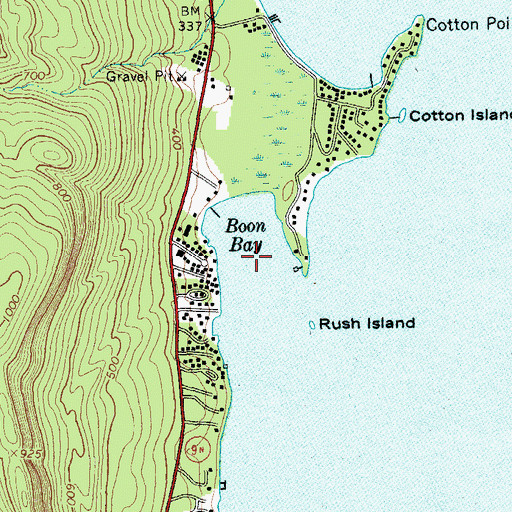 Topographic Map of Boon Bay, NY