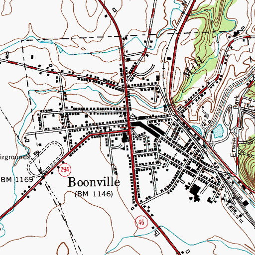 Topographic Map of Boonville, NY