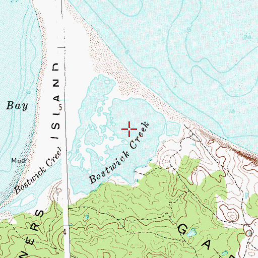 Topographic Map of Bostwick Creek, NY