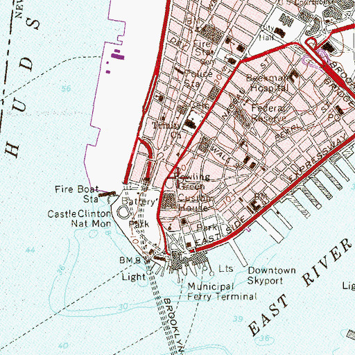 Topographic Map of Bowling Green, NY