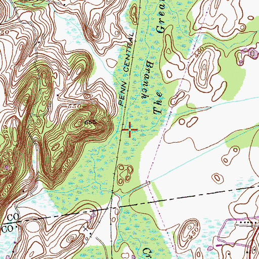 Topographic Map of Brady Brook, NY
