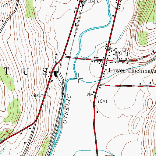 Topographic Map of Brakel Creek, NY