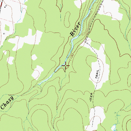 Topographic Map of Brandy Brook, NY