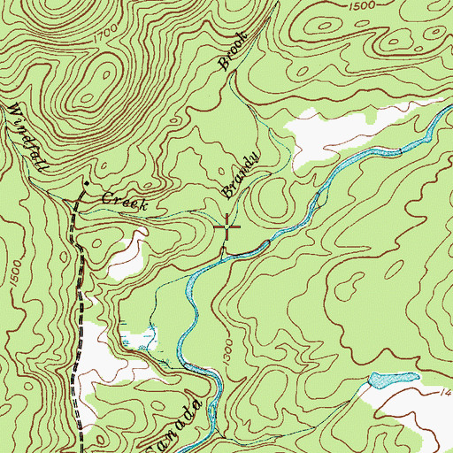 Topographic Map of Brandy Brook, NY