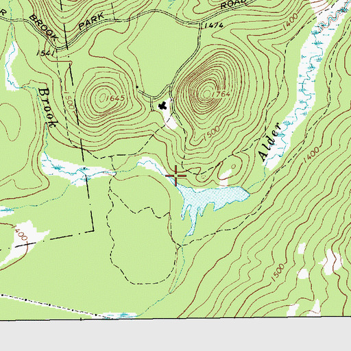Topographic Map of Brandy Brook, NY