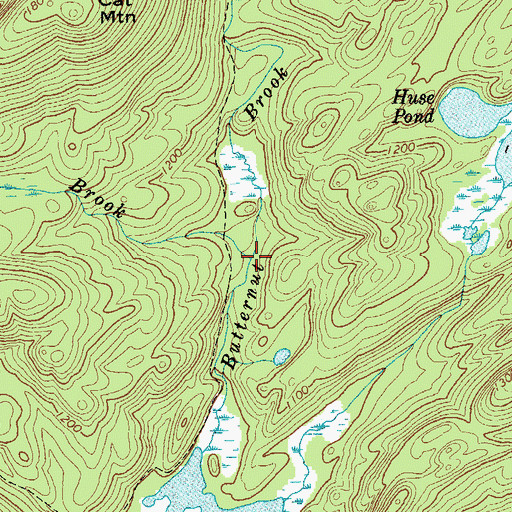 Topographic Map of Breakneck Brook, NY