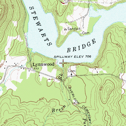 Topographic Map of Breen Brook, NY