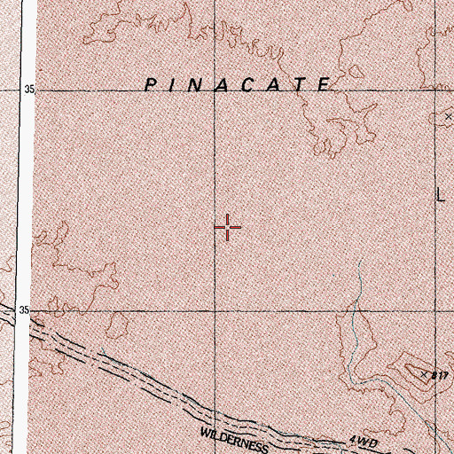 Topographic Map of Pinacate Lava Flow, AZ