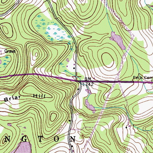Topographic Map of Briar Hill School (historical), NY