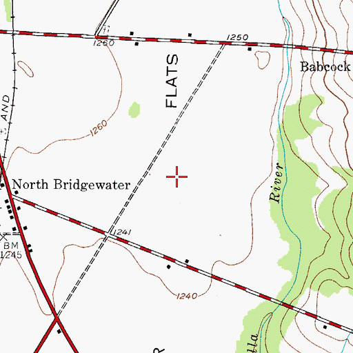 Topographic Map of Bridgewater Flats, NY