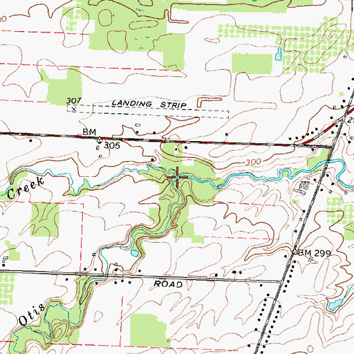 Topographic Map of Brockport Creek, NY