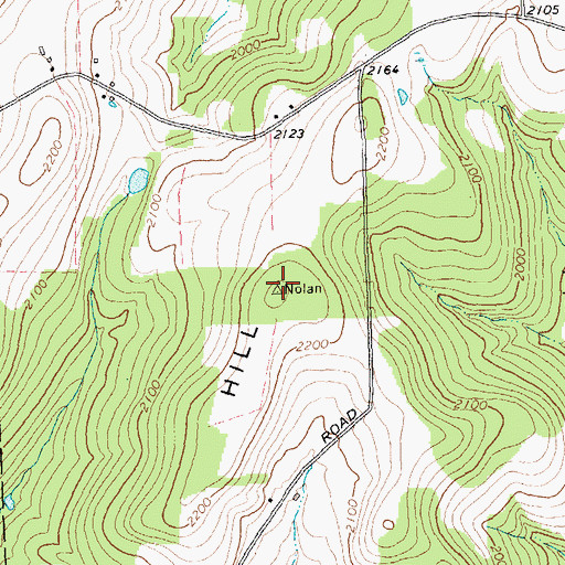 Topographic Map of Bryant Hill, NY