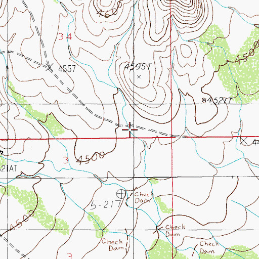 Topographic Map of Pine Canyon, AZ