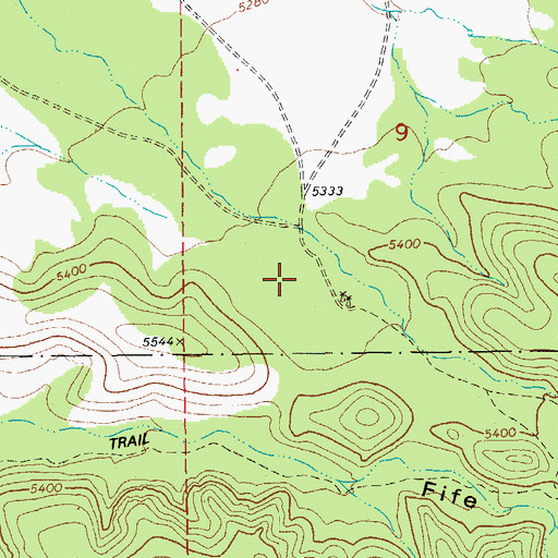 Topographic Map of Pine Canyon, AZ