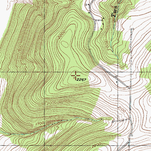 Topographic Map of Bush Hill, NY