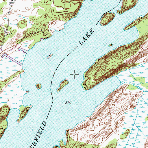 Topographic Map of Butterfield Lake, NY