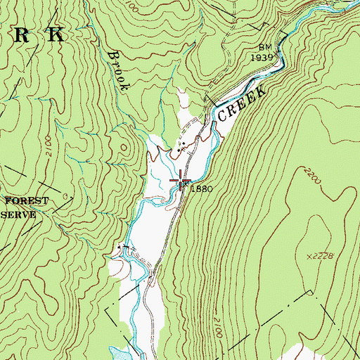 Topographic Map of Butternut Brook, NY