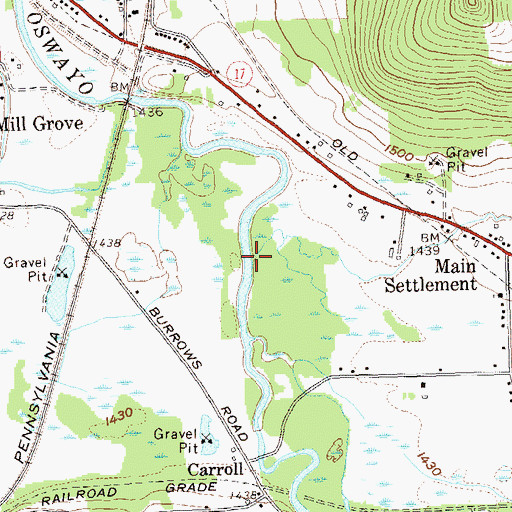 Topographic Map of Butternut Brook, NY
