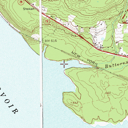 Topographic Map of Butternut Creek, NY