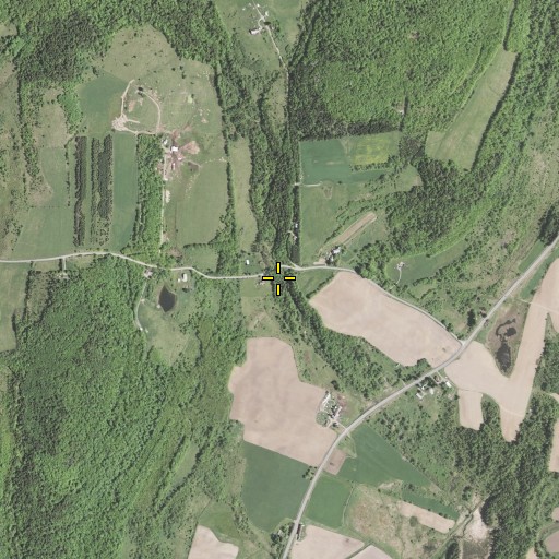 Aerial/Satellite Image of Button Falls, NY
