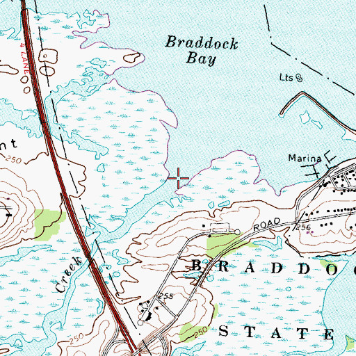Topographic Map of Buttonwood Creek, NY