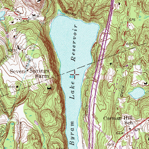 Topographic Map of Byram Lake Reservoir, NY