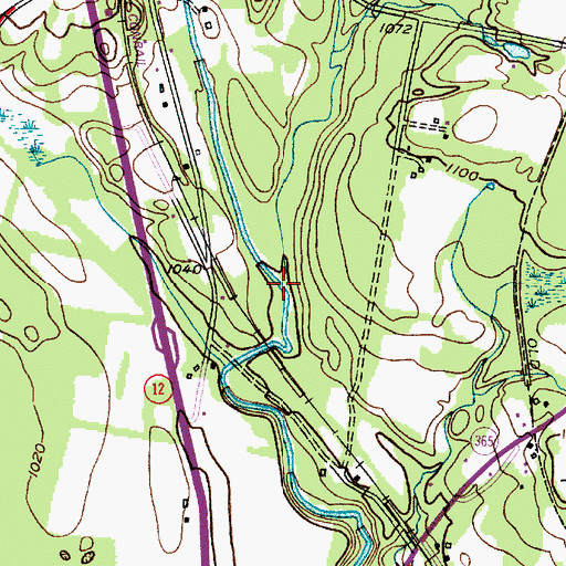 Topographic Map of Cady Brook, NY