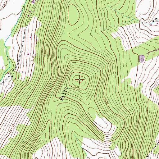 Topographic Map of Calder Hill, NY
