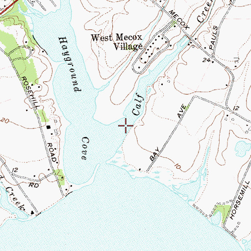 Topographic Map of Calf Creek, NY