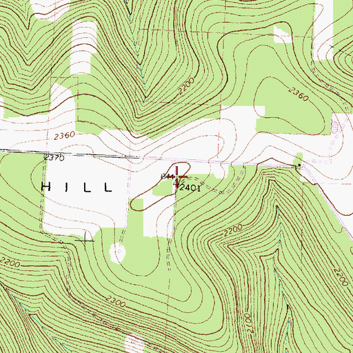 Topographic Map of Call Hill, NY