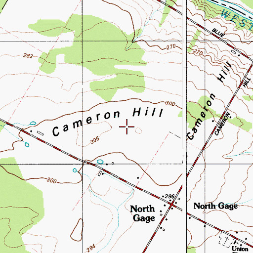 Topographic Map of Cameron Hill, NY