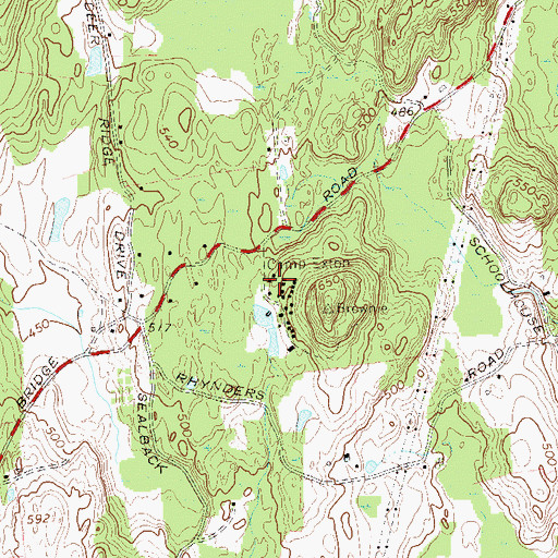 Topographic Map of Camp Exton, NY