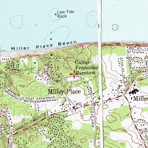 Topographic Map of Camp Francoise Barstow, NY