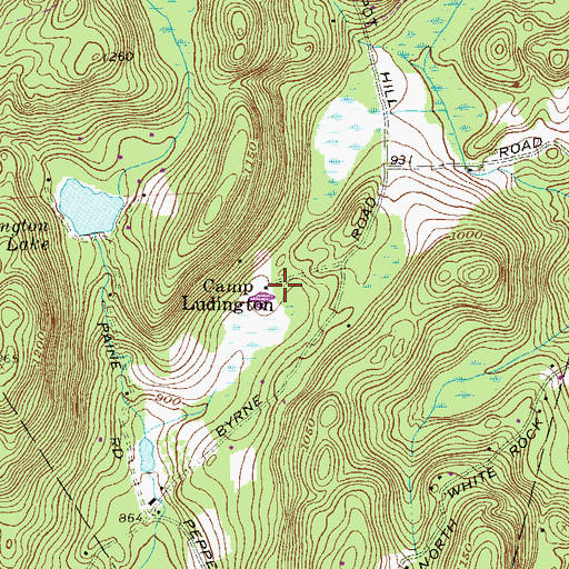 Topographic Map of Camp Ludington, NY