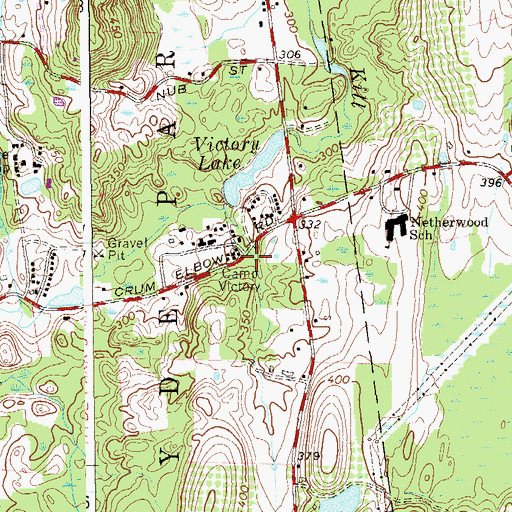 Topographic Map of Camp Victory, NY